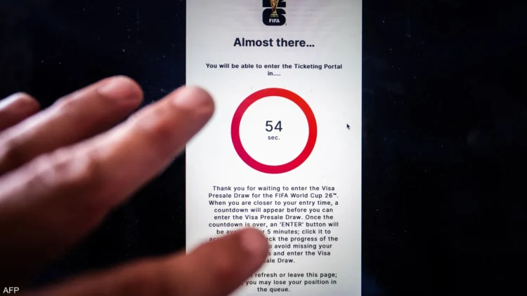 فيفا يواجه صعوبات تقنية في بيع تذاكر كأس العالم 2026