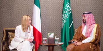 رئيسة وزراء ايطاليا جورجيا ميلوني في لسعودية