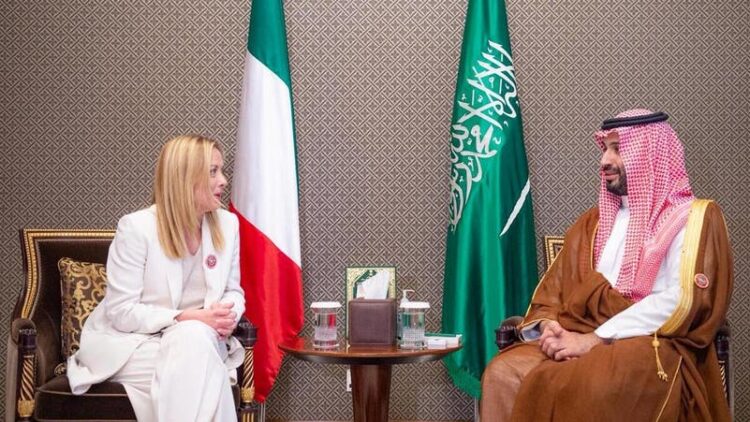 رئيسة وزراء ايطاليا جورجيا ميلوني في لسعودية